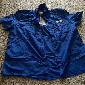 Blue fishing shirt